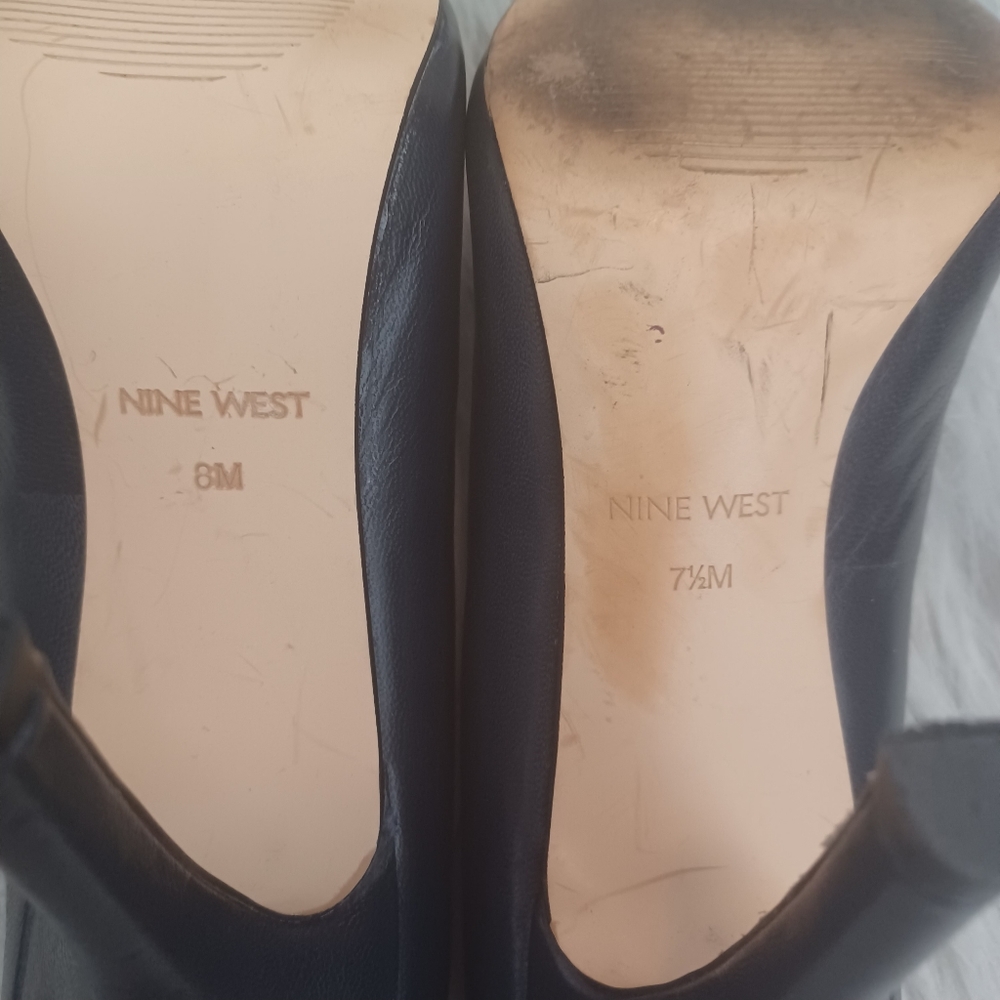 Nine West Blue High Heel Shoes Size 7.5 - Picture 9 of 9